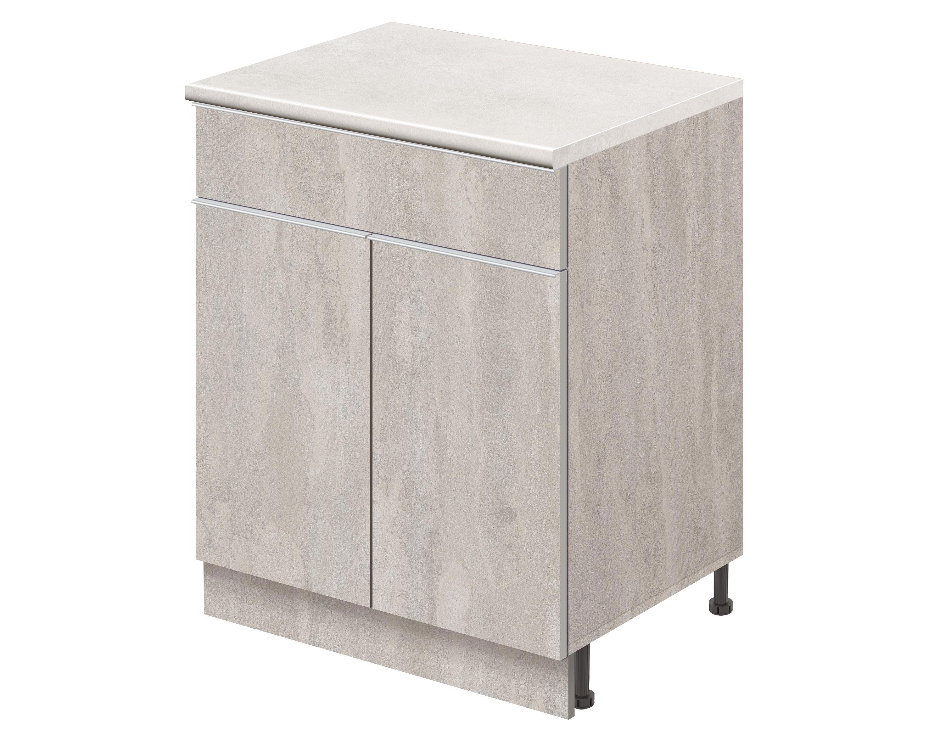 Изображение товара Напольный шкаф Лидер Лофт TSBY6060_BT 60x85x60 см ЛДСП цвет бетон