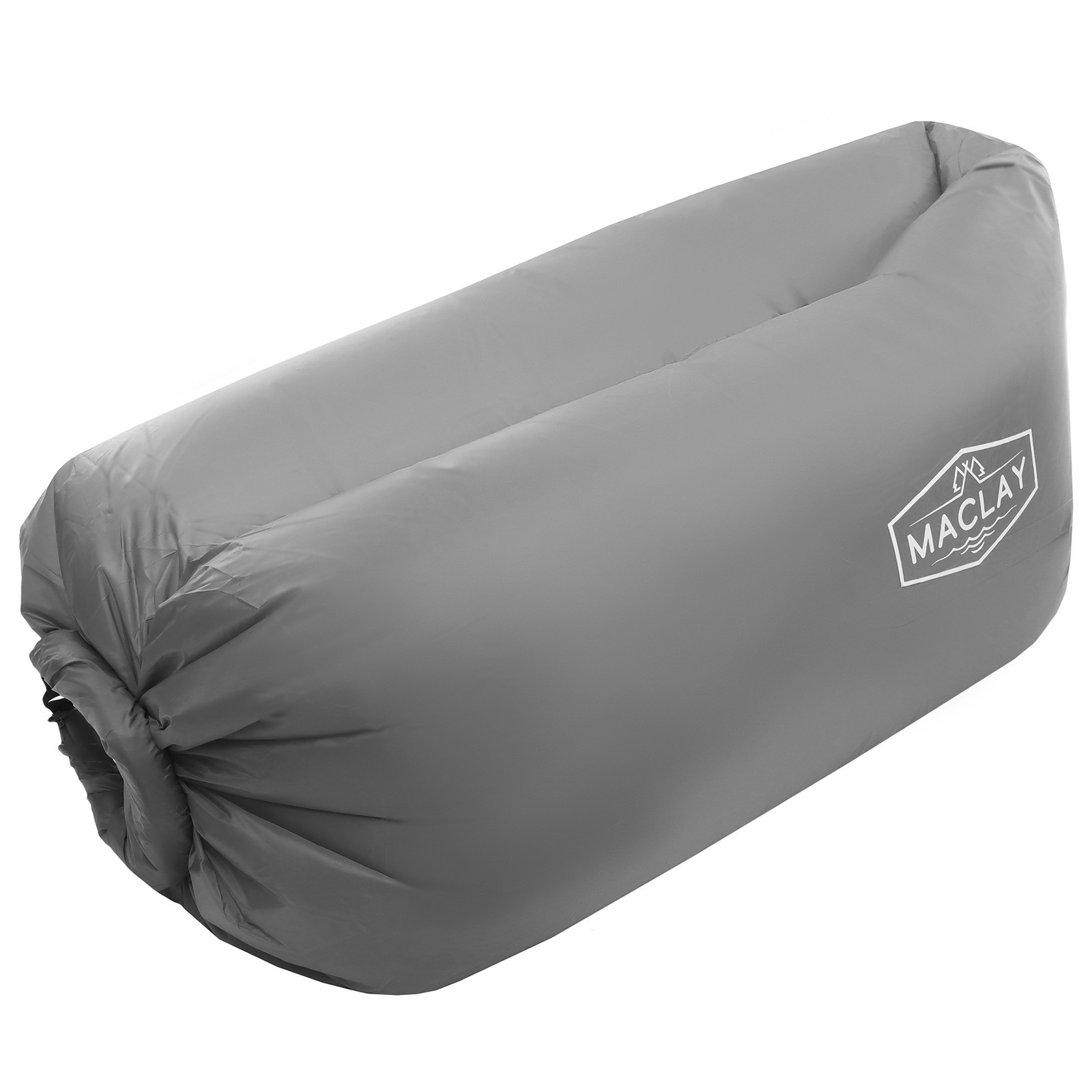 Изображение товара Шезлонг Maclay 210Т легконадувной полиэстер серый для отдыха и пляжа