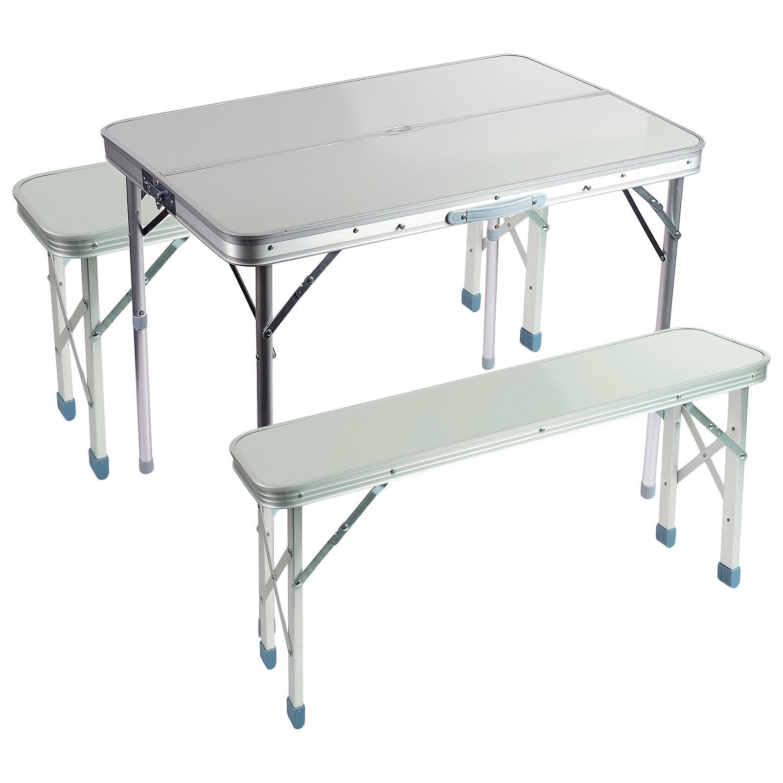 Изображение товара Садовая мебель для отдыха Maclay 2747672 металл светло-серый:стол, 2 скамьи