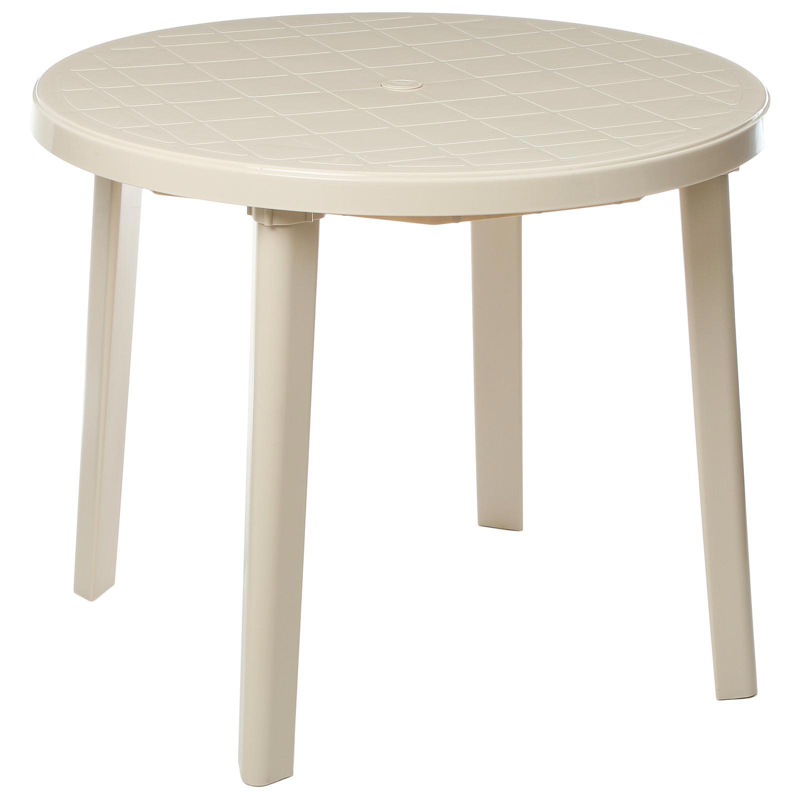 Изображение товара Стол Альтернатива 6627427 90x75x90см пластик цвет бежевый