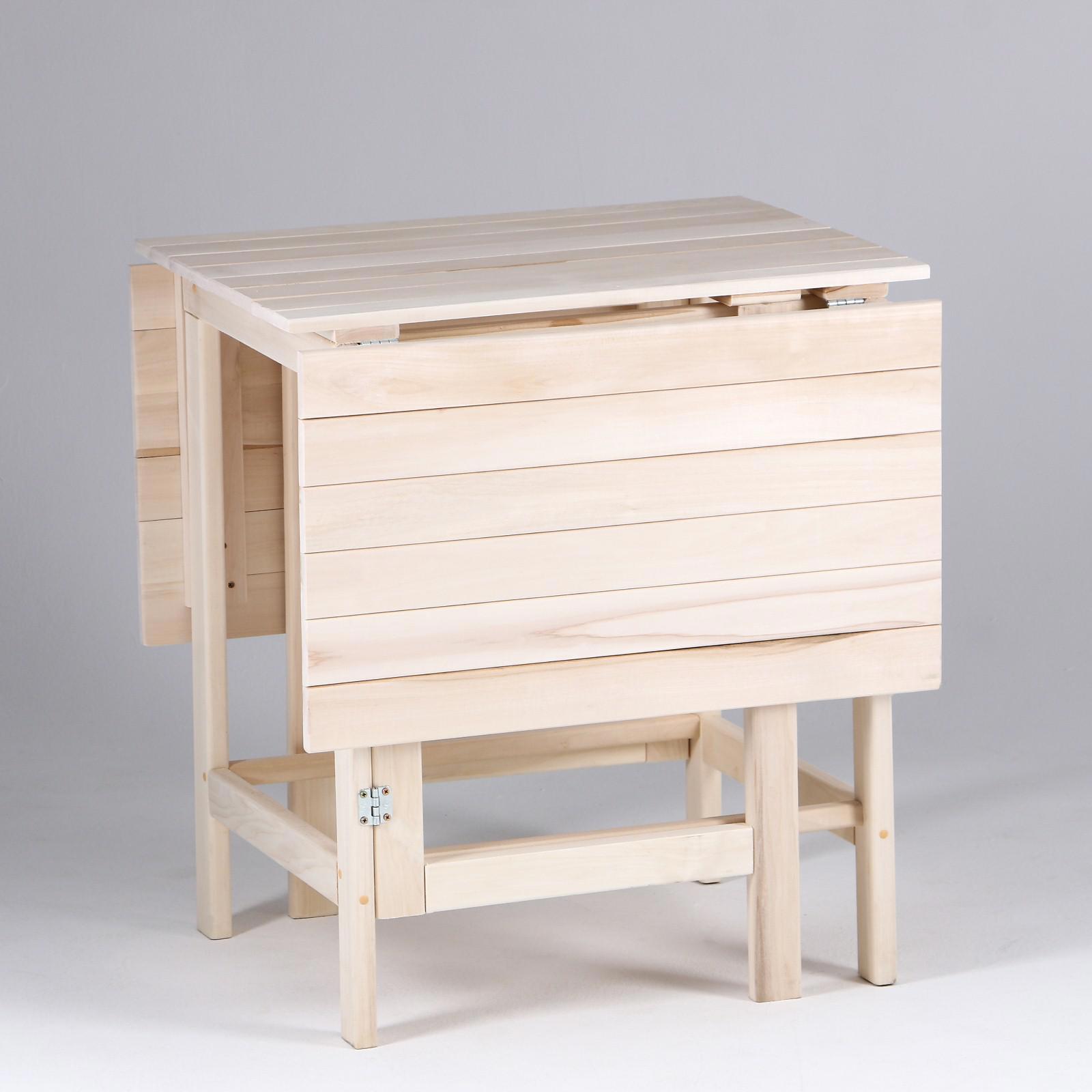 Изображение товара Складной садовый стол Добропаровъ 120x80см из дерева для дачи и бани