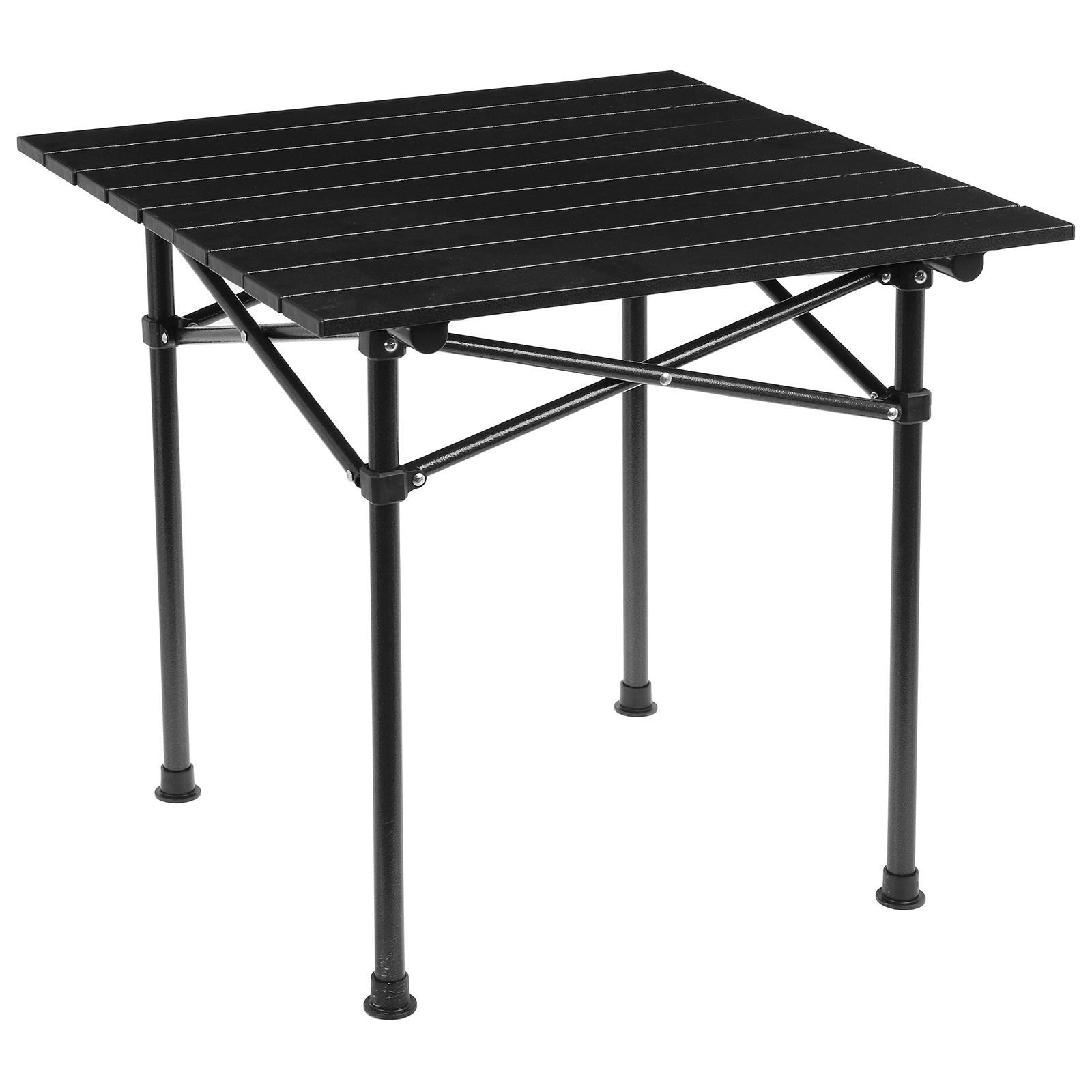Изображение товара Туристический складной стол Simaland 52x52см алюминий черный легкий и компактный
