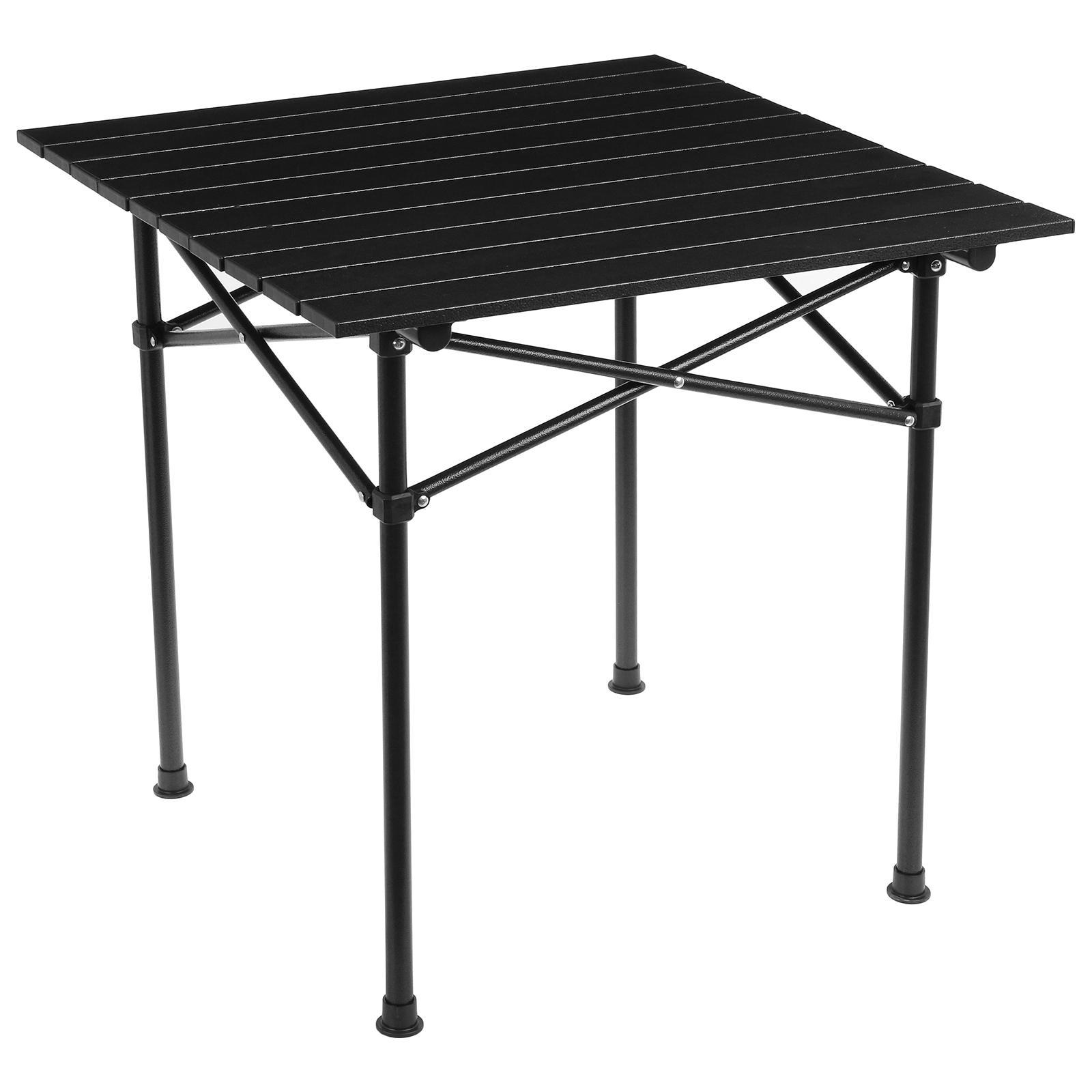 Изображение товара Туристический складной стол из алюминия 58x58 см черный Simaland