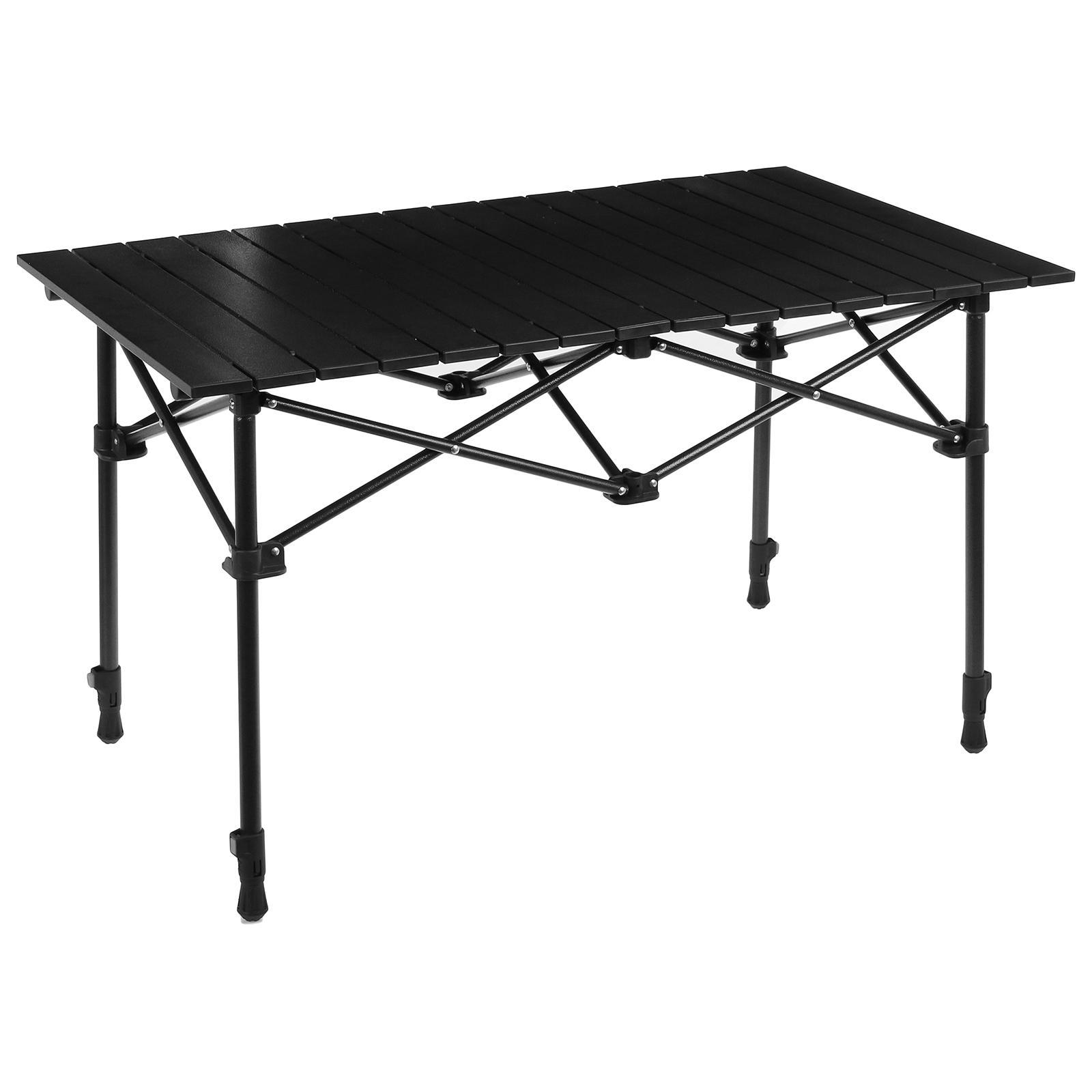 Изображение товара Туристический складной стол из алюминия 95x50 см Сimaland Черный