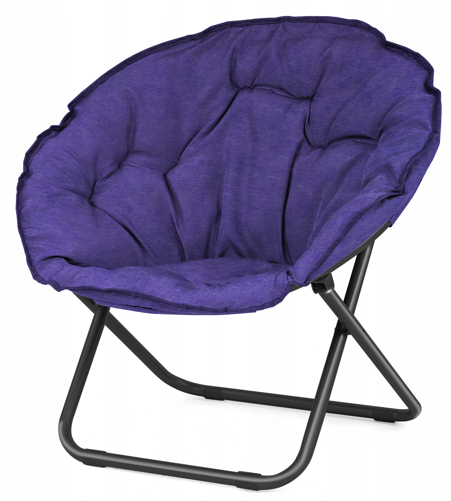 Изображение товара Кресло круглое раскладное 50х50х54 см металл/ткань синий