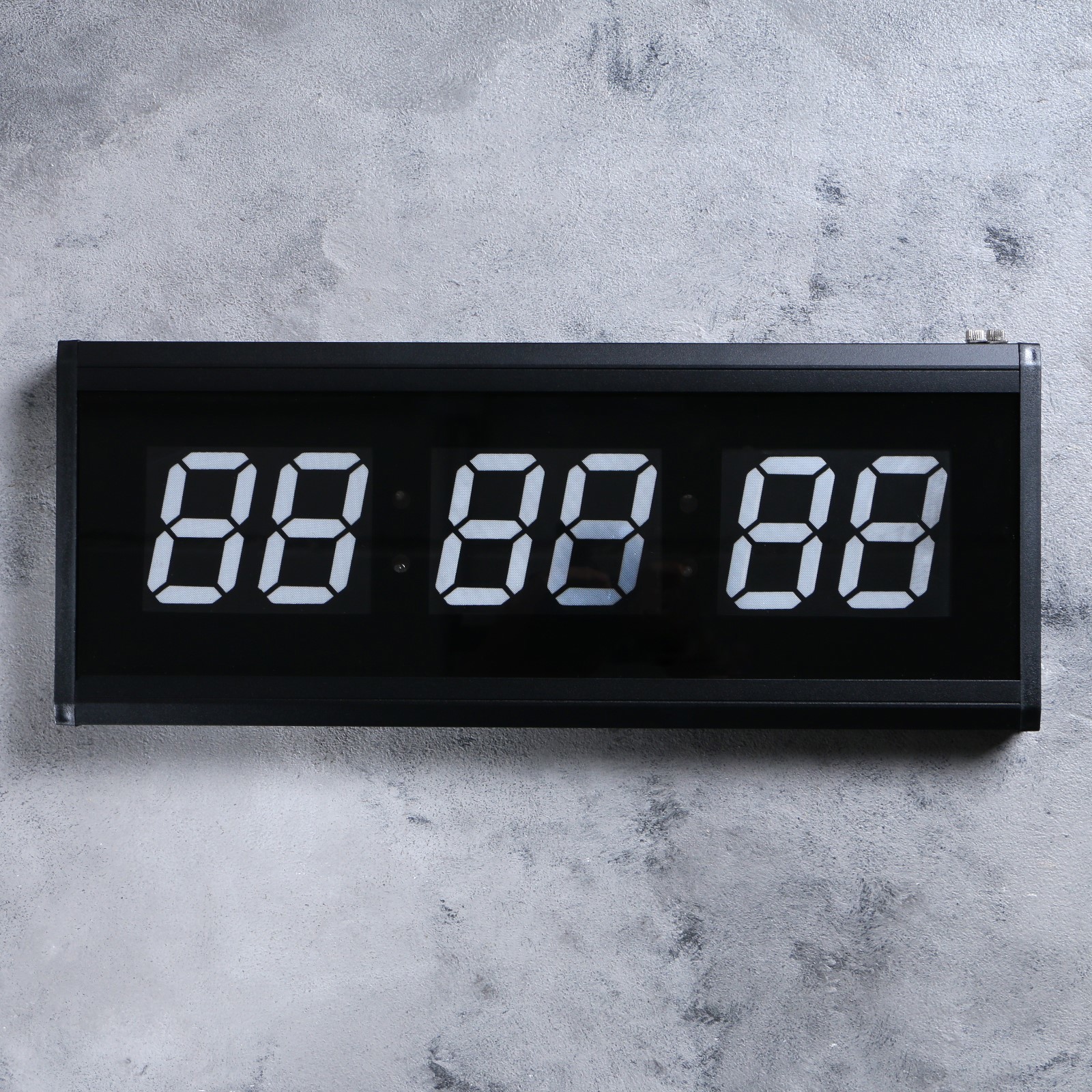 Часы электронные настенные: цифры синие 19x48 см ️ купить по цене 4599 ...