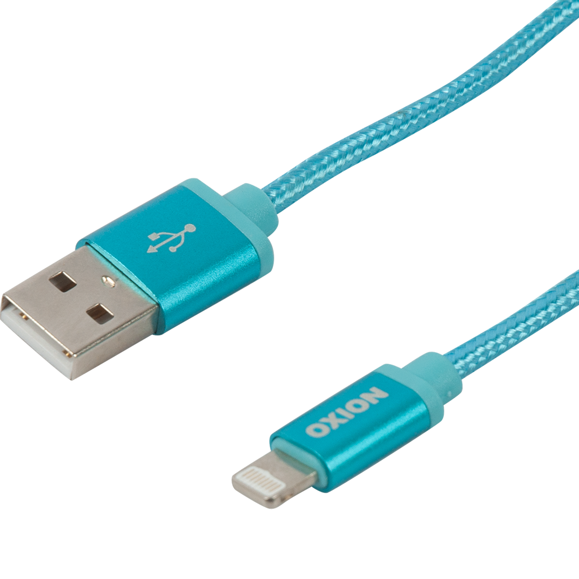 Кабель Oxion USB-Lightning 1.3 м 2 A цвет синий