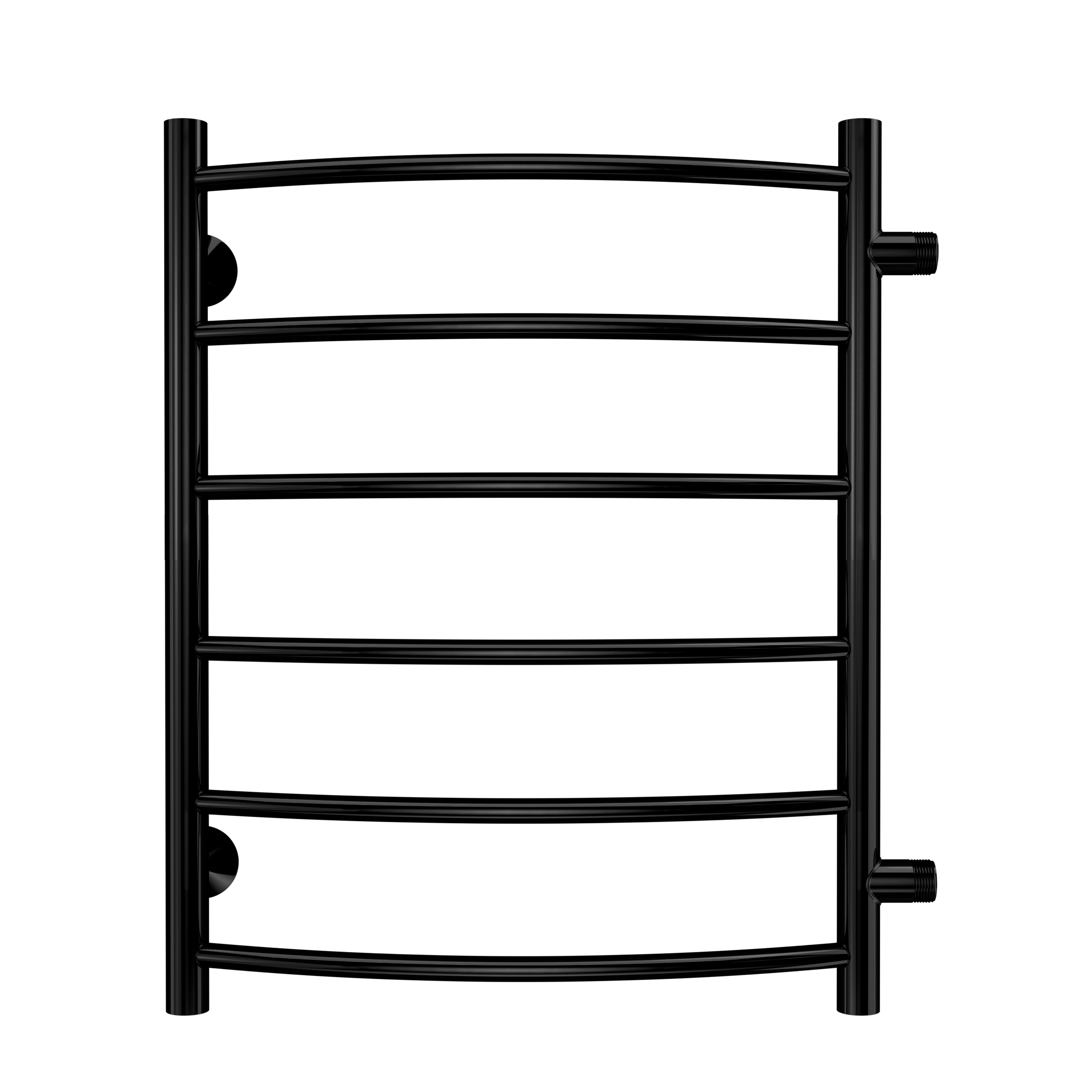 Изображение товара Водяной полотенцесушитель лесенка Вармо Сатурн 500x600 мм черный