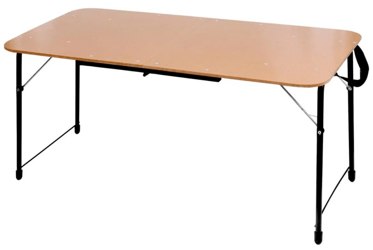 Изображение товара Нераздвижной складной садовый стол Nika 100 см коричневый для 4 человек