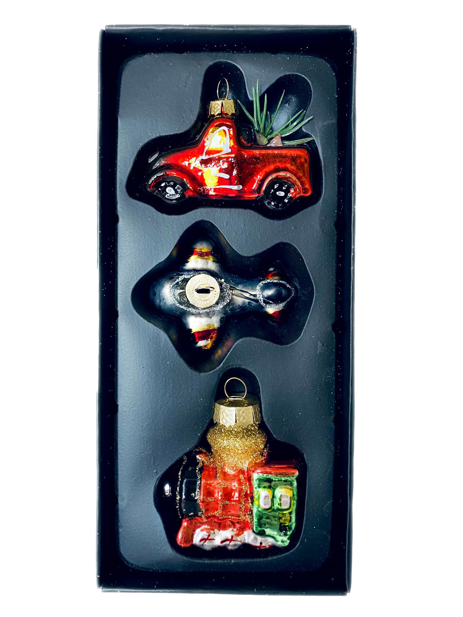 Изображение товара Набор елочных украшений Магия Праздника MAG1913, 3 шт, стекло, размер 5-6 см