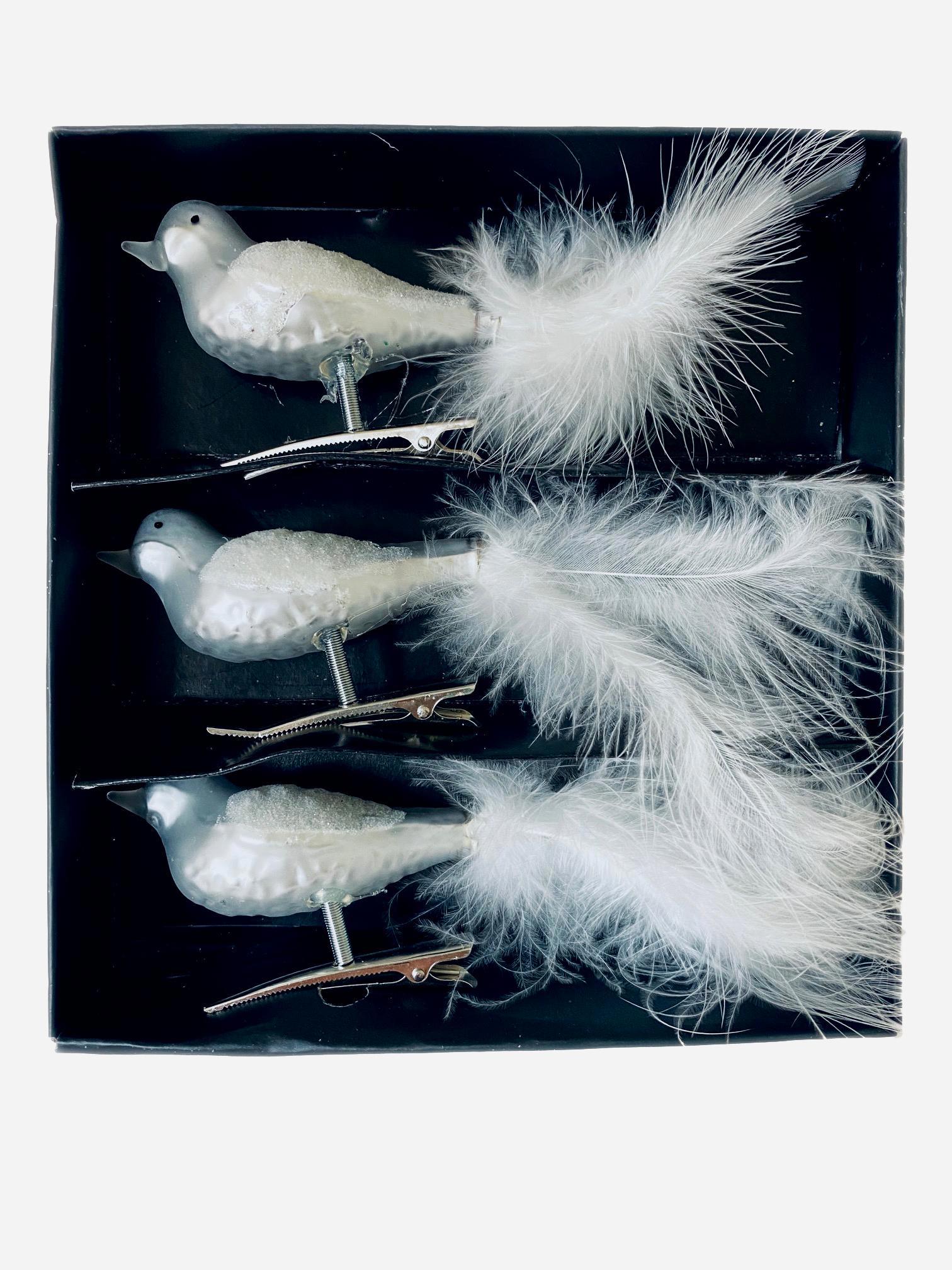 Изображение товара Елочное украшение Магия Праздника MAG1916, набор 3 шт, птички, длина 13-15 см