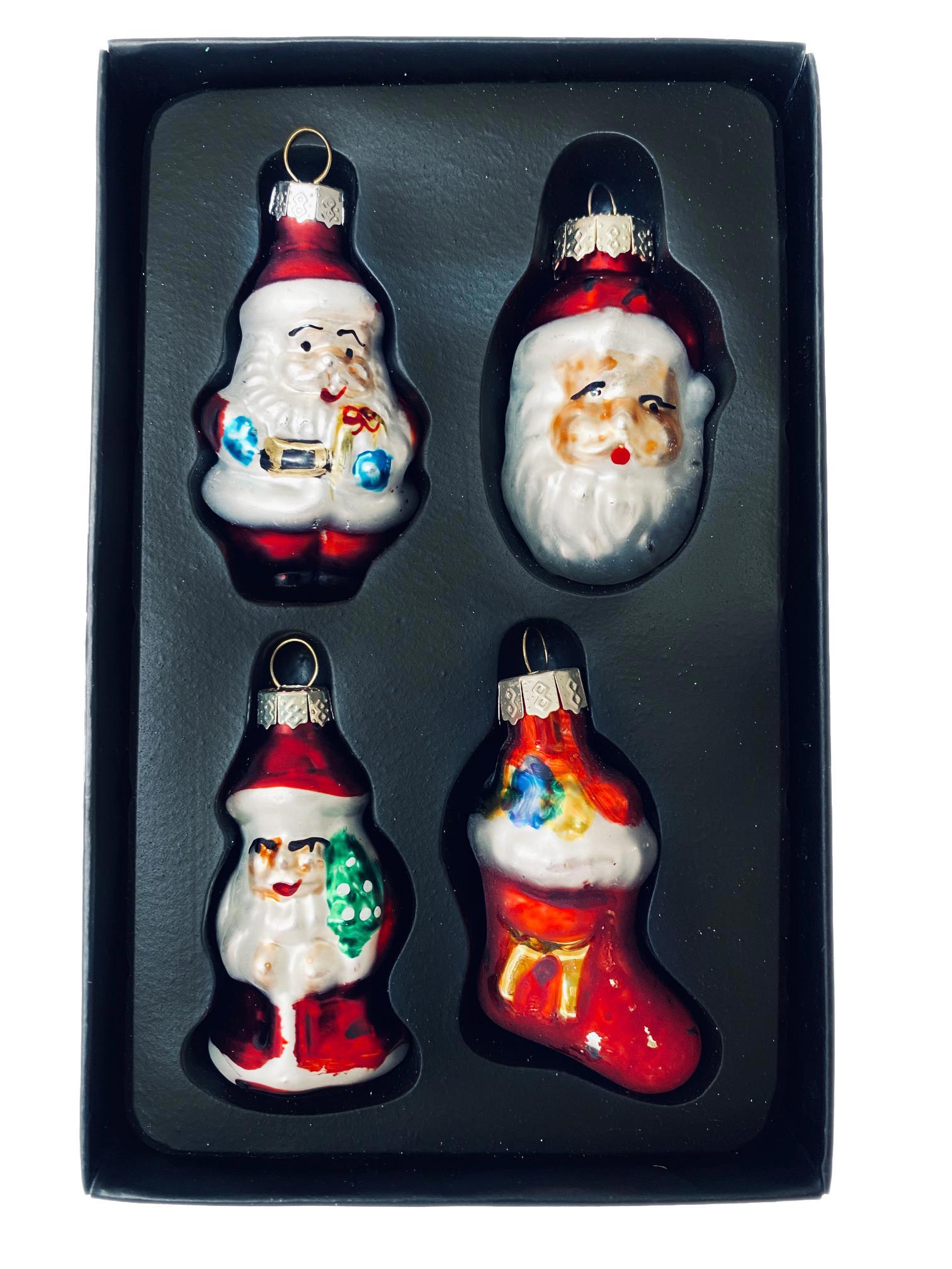 Изображение товара Набор елочных игрушек Магия Праздника MAG1919 4 шт 3x5 см рождественские украшения