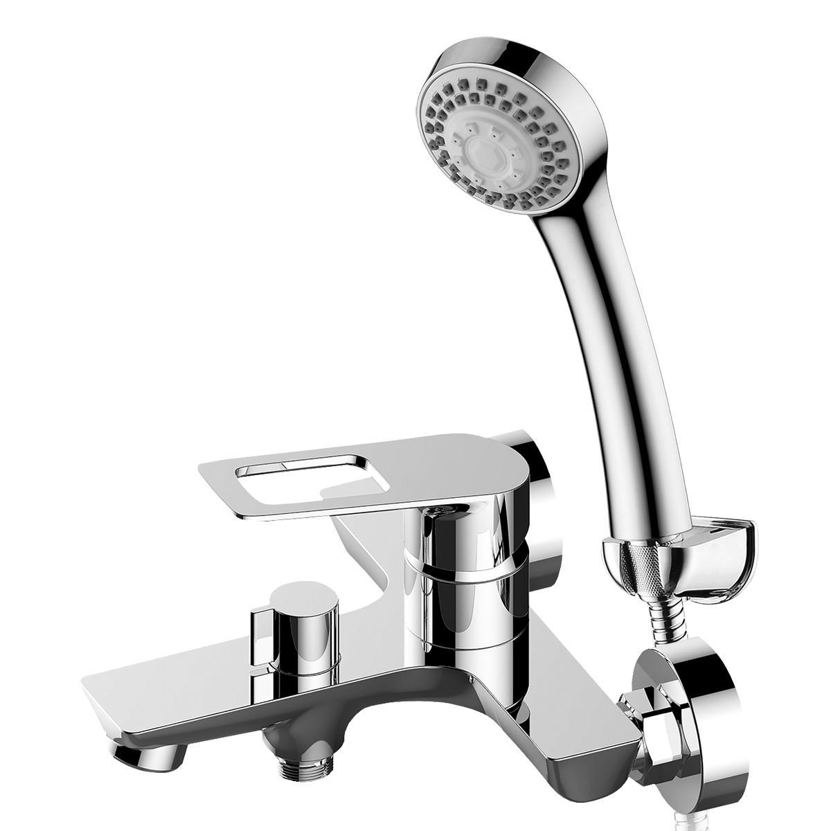 Изображение товара Смеситель для ванны Elghansa Brunn 2382306 однорычажный хром с душевым комплектом