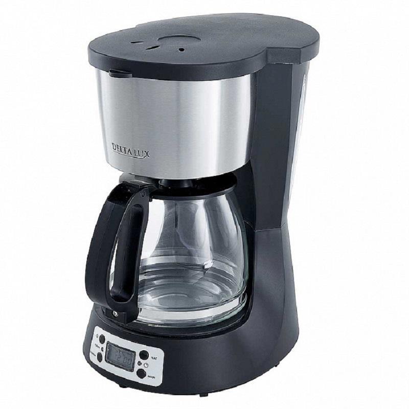 Изображение товара Кофеварка настольная Delta lux 21x34x27.5 цвет черный