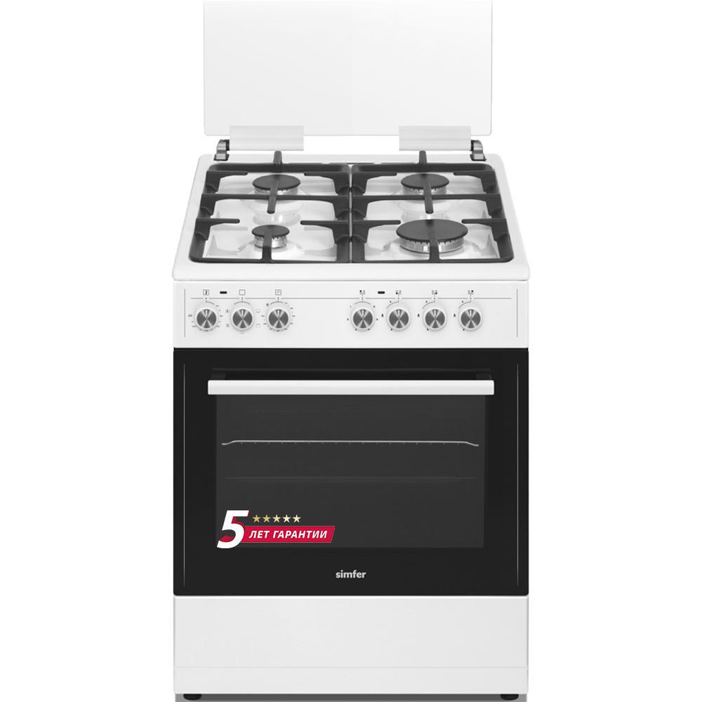 Изображение товара Комбинированная газовая плита Simfer F66EW45017 60x86x60 см с духовкой