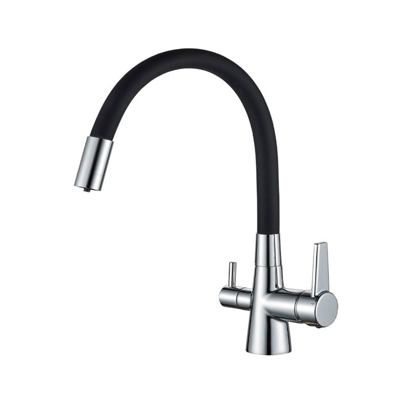 Изображение товара Однорычажный смеситель Haiba Hb76858-7 27.4 цвет черный