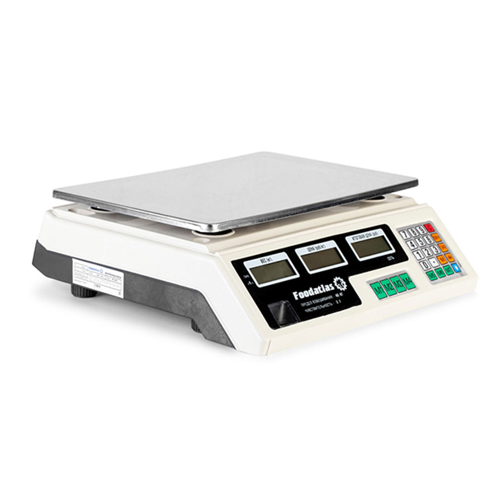 Изображение товара Торговые электронные весы Foodatlas ВТ-40С 40 кг с подсветкой дисплея