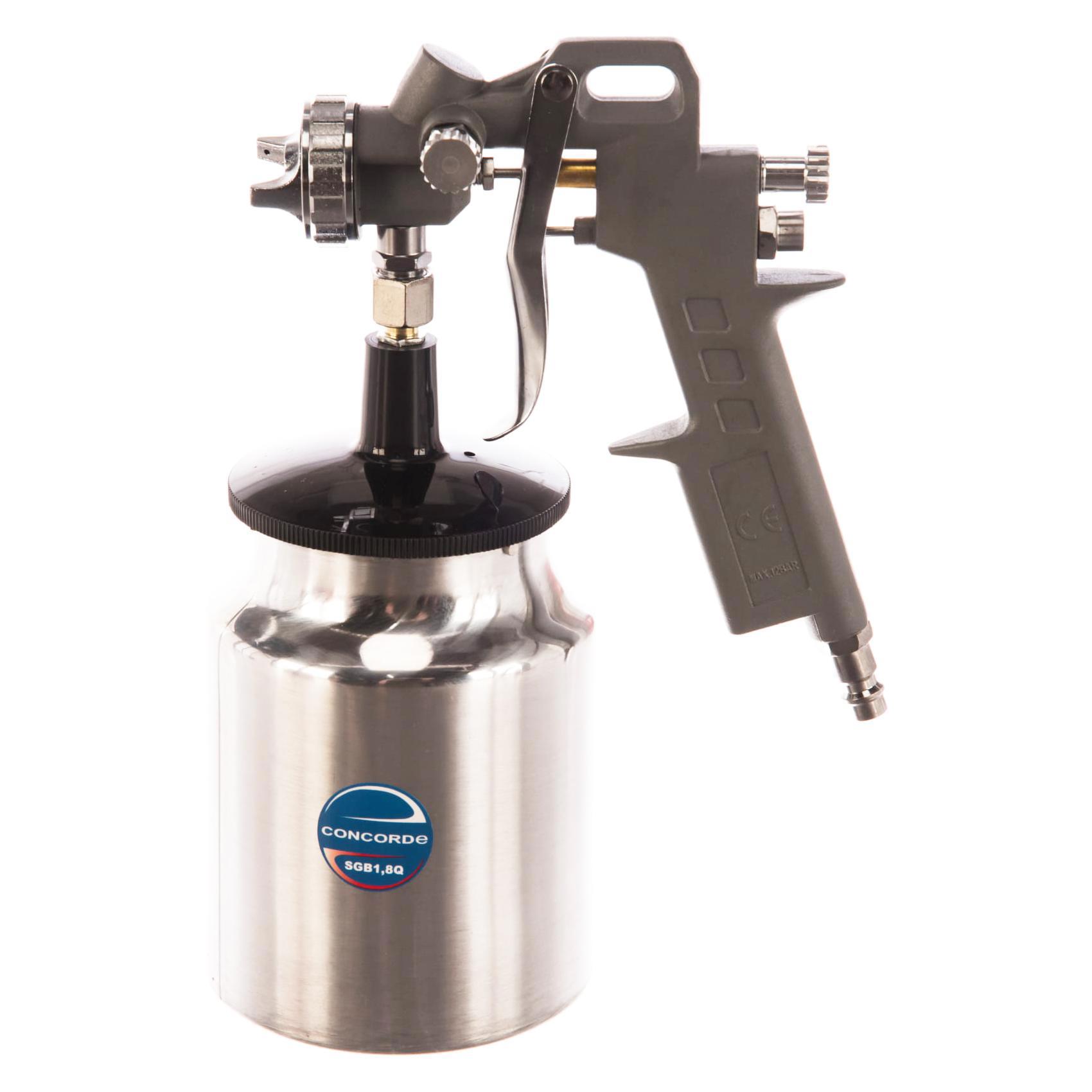 Изображение товара Краскопульт пневматический Concorde SGB1.8Q HP 1л 200л/мин нижний бак