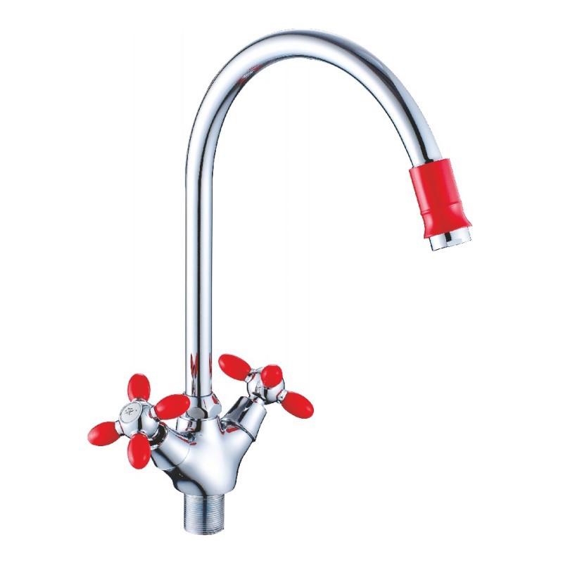 Изображение товара Двухвентильный смеситель Cron цвет красный CN46127-6