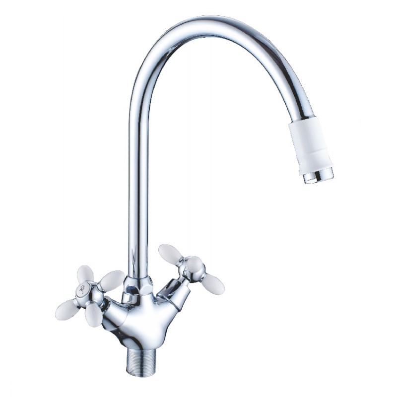 Изображение товара Двухвентильный смеситель Cron цвет белый CN46127-8