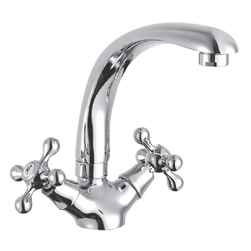 Изображение товара Двухвентильный смеситель Cron цвет хром CN4408