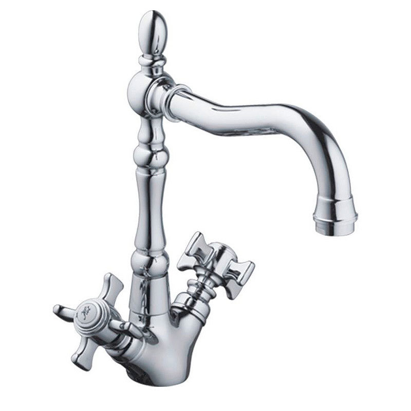 Изображение товара Двухвентильный смеситель Haiba излив 19.3 см цвет хром HB4324