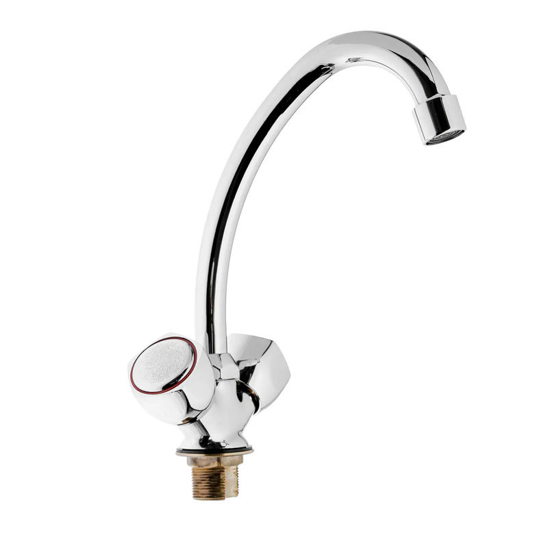 Изображение товара Двухвентильный кухонный смеситель Haiba HB4909 с поворотным изливом хром