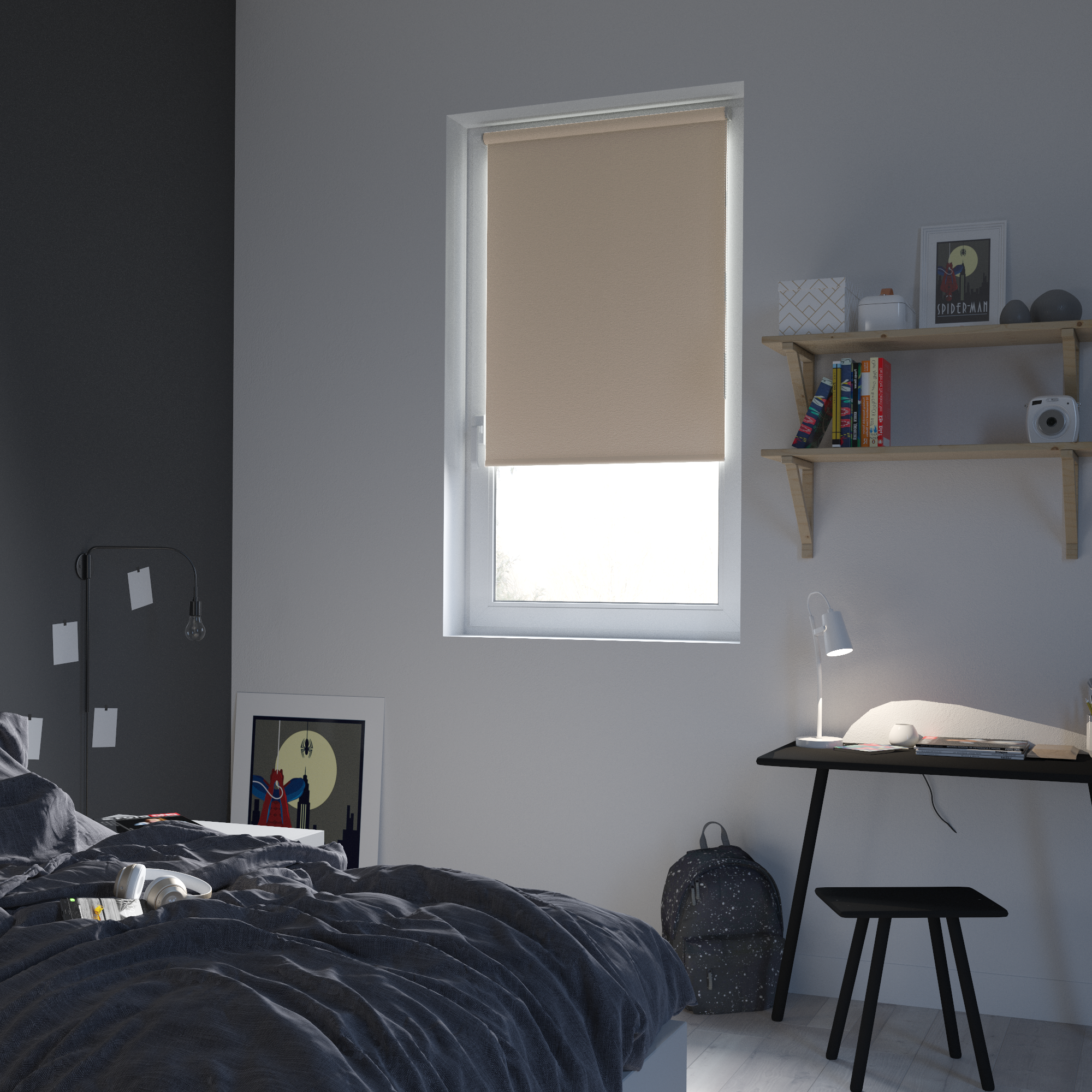 Штора рулонная блэкаут Inspire Belem 50x160 см коричневая - 9