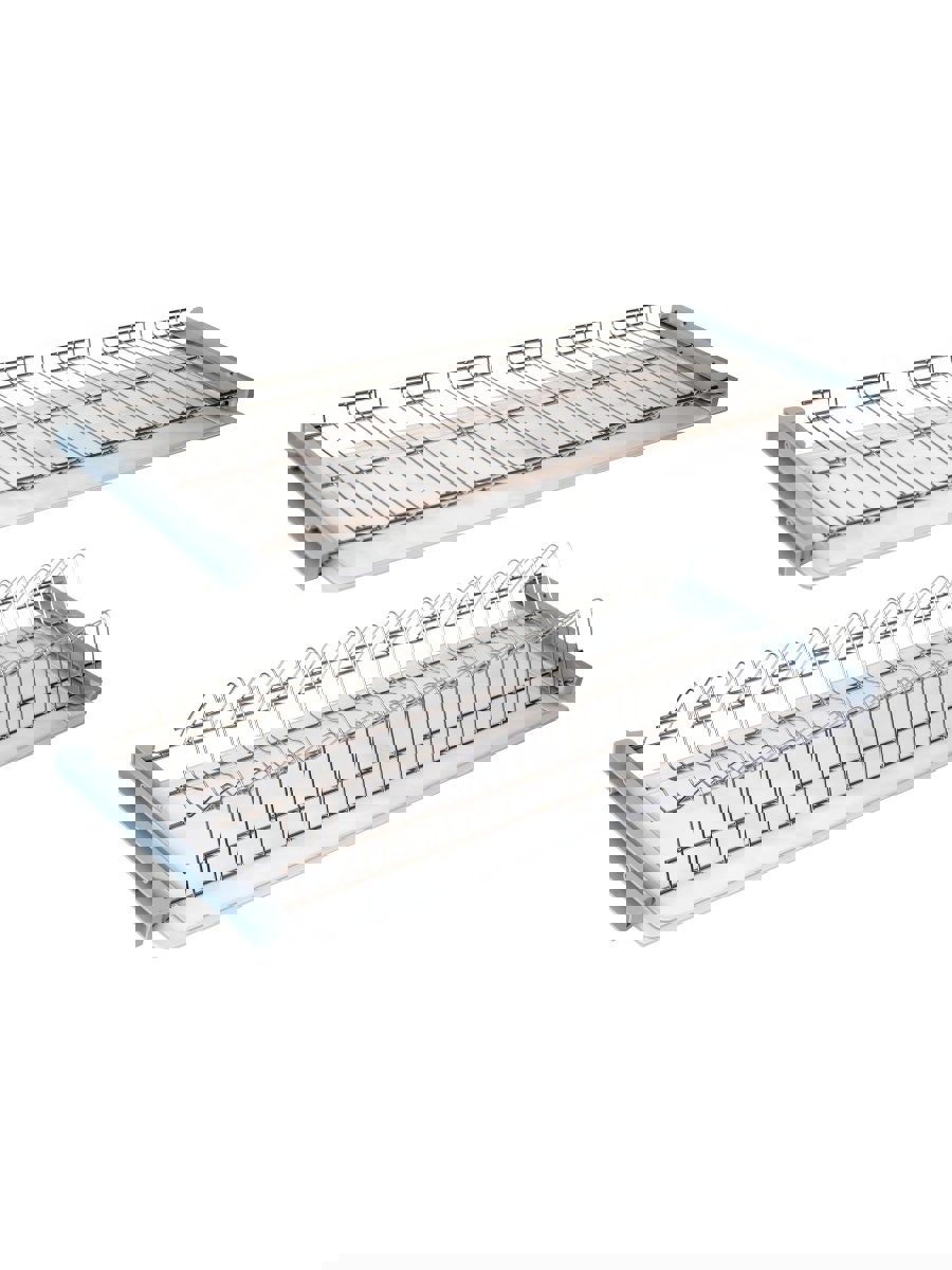 Изображение товара Двухуровневая сушилка для посуды Эника 80 см хром с разделками и съемными поддонами