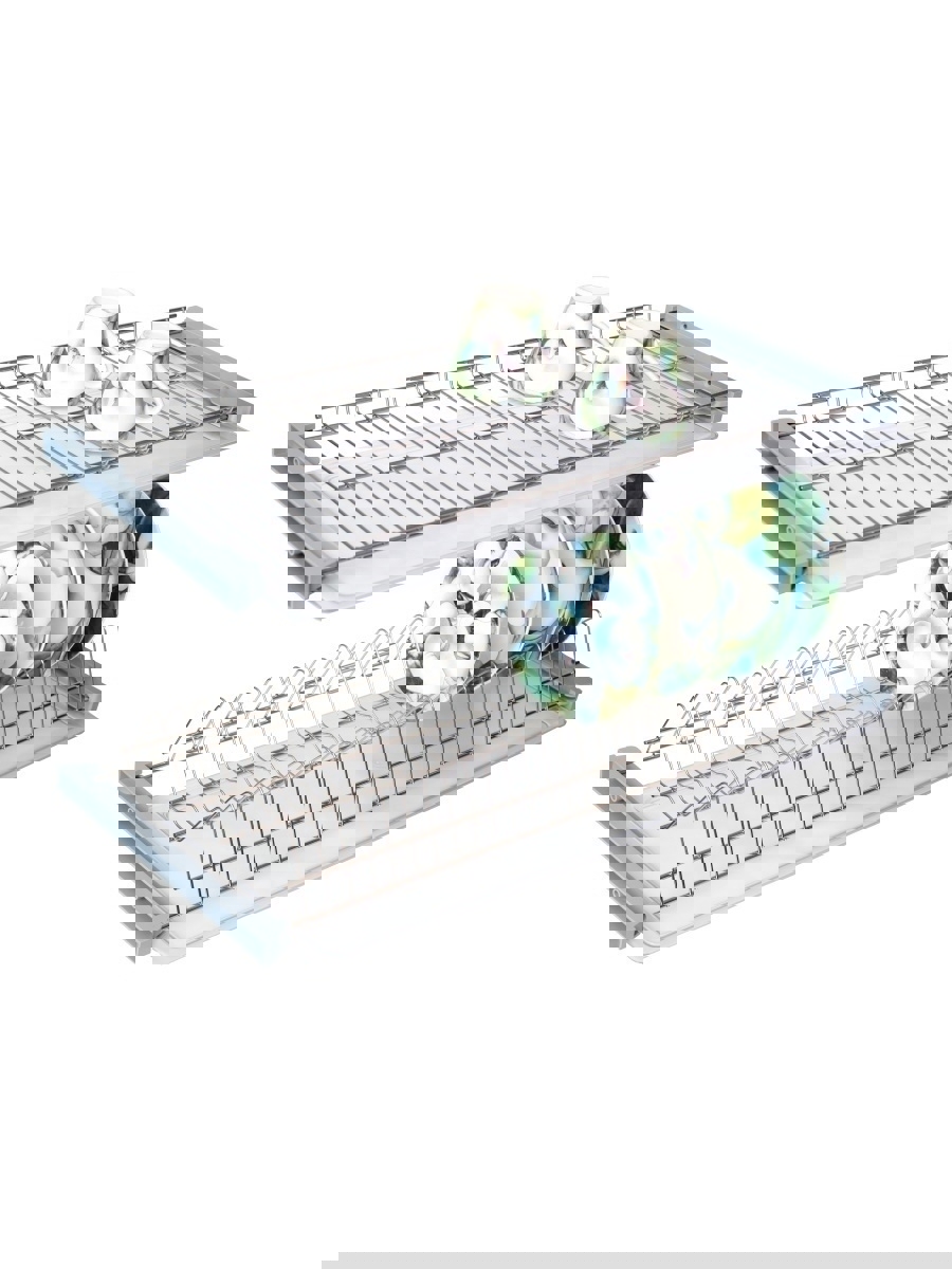 Изображение товара Двухуровневая встраиваемая сушилка для посуды Эника 60 см цвет хром