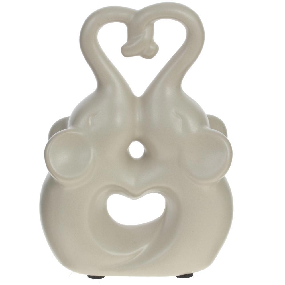 Изображение товара Декоративная фигура Слоны Китай Бежевый 16см