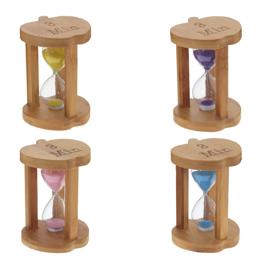 Изображение товара Песочные часы Стекло Разноцветный 9.5x7x7 см 3 минуты