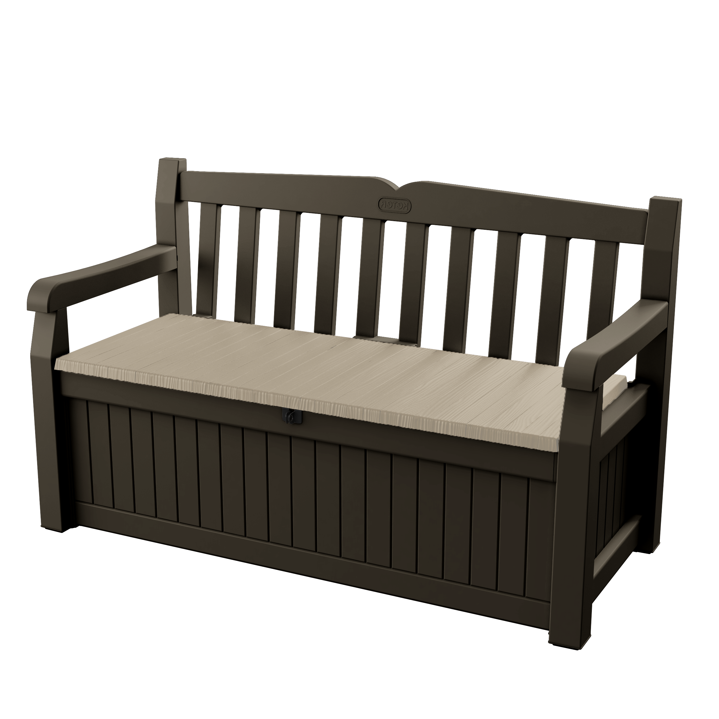 Изображение товара Скамья садовая Eden140х60х84 см 265 л полипропилен коричневый/бежевый