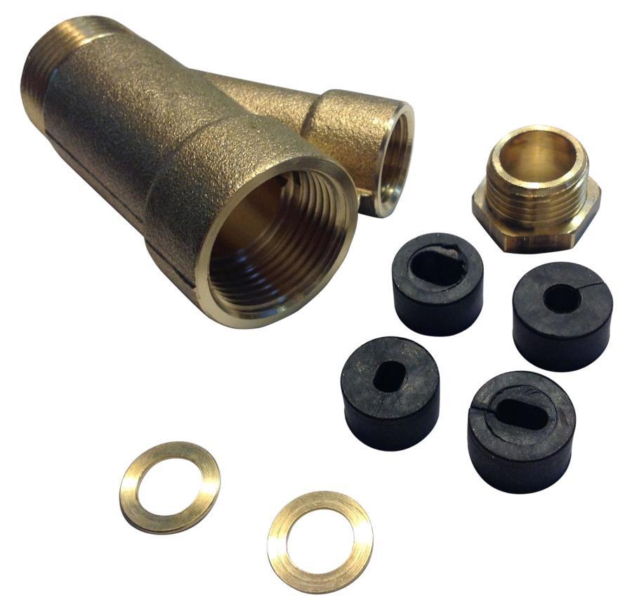 Изображение товара Тройник Теплайнер 1"x1"x1" ВР латунь