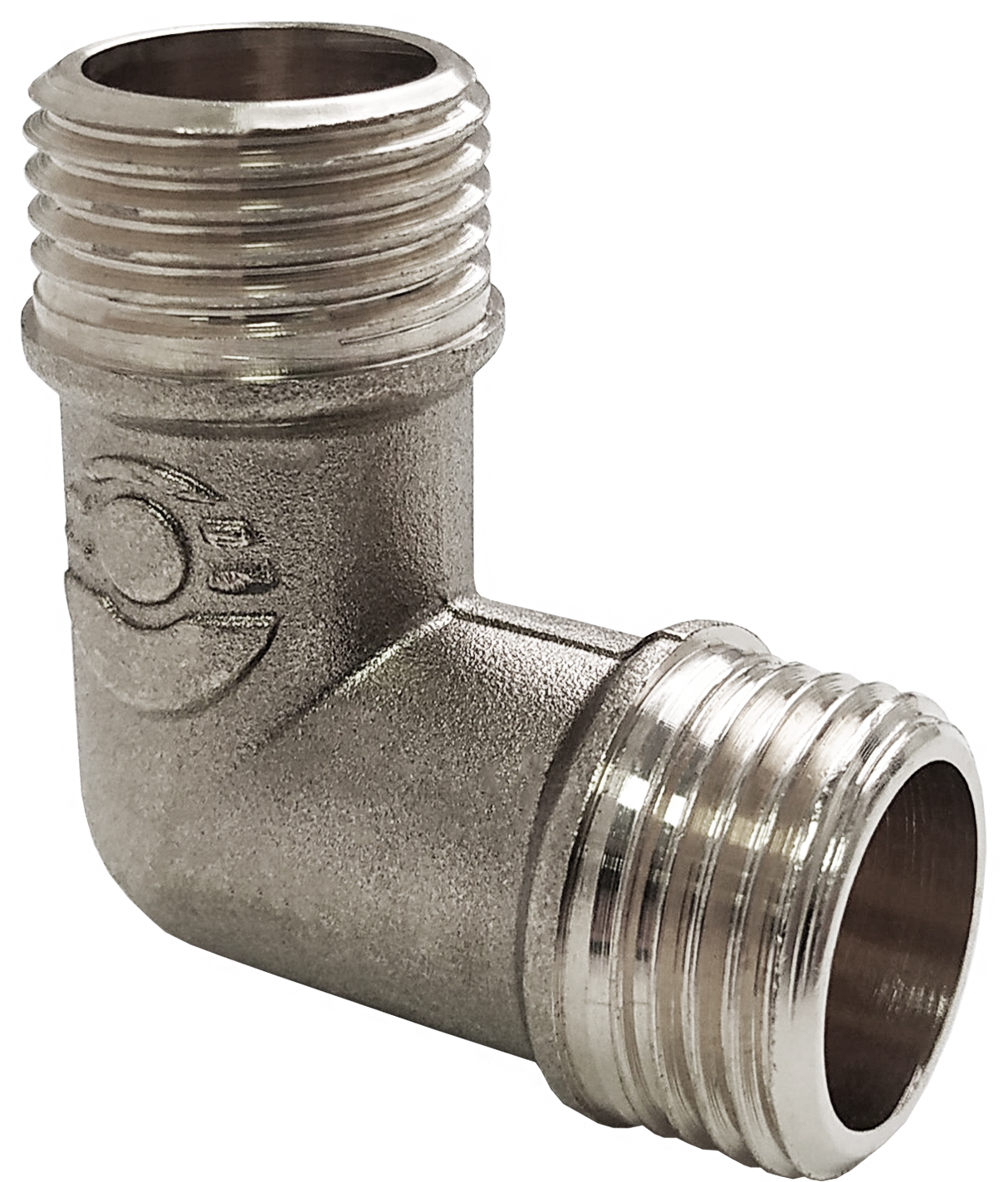 Изображение товара Угол 90° Valfex 1/2" латунь никелированный для водопровода