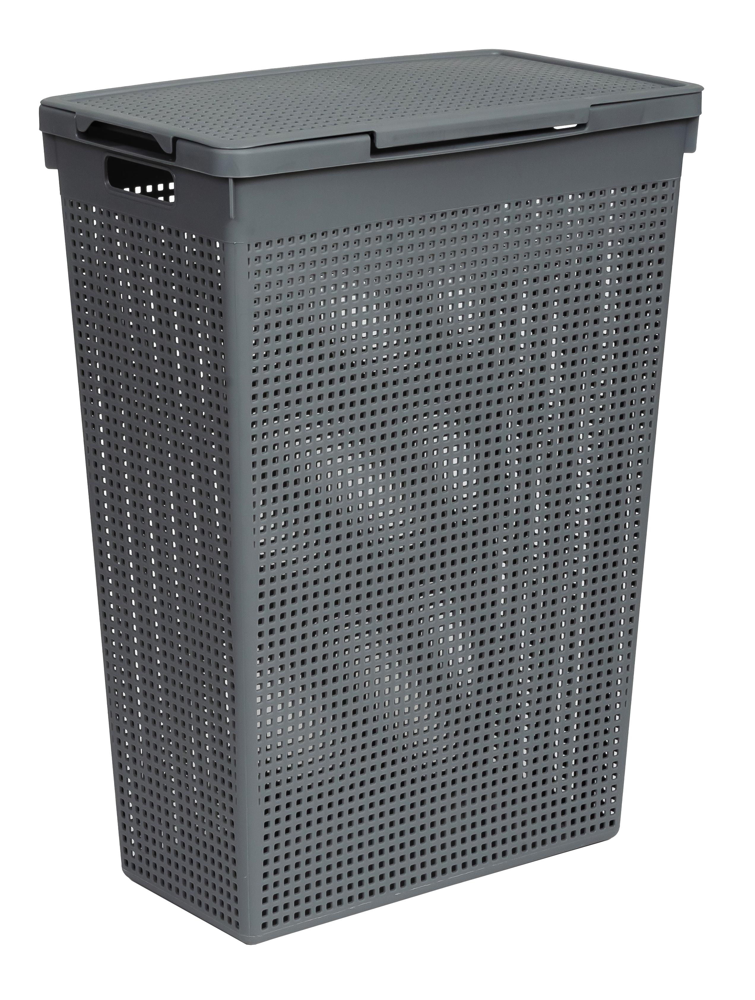 Изображение товара Корзина для белья Виолет Лофт 50л серый полипропилен практичная складская емкость