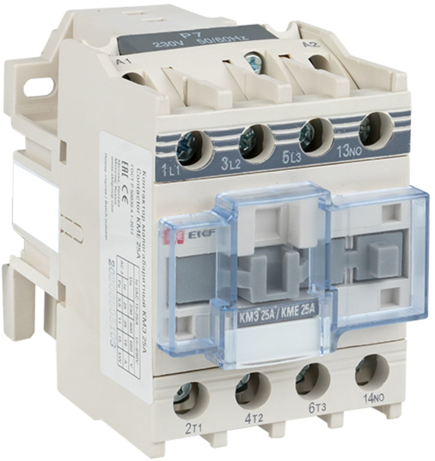 Изображение товара Контактор EKF КМЭ 1NO 25 А 220 В