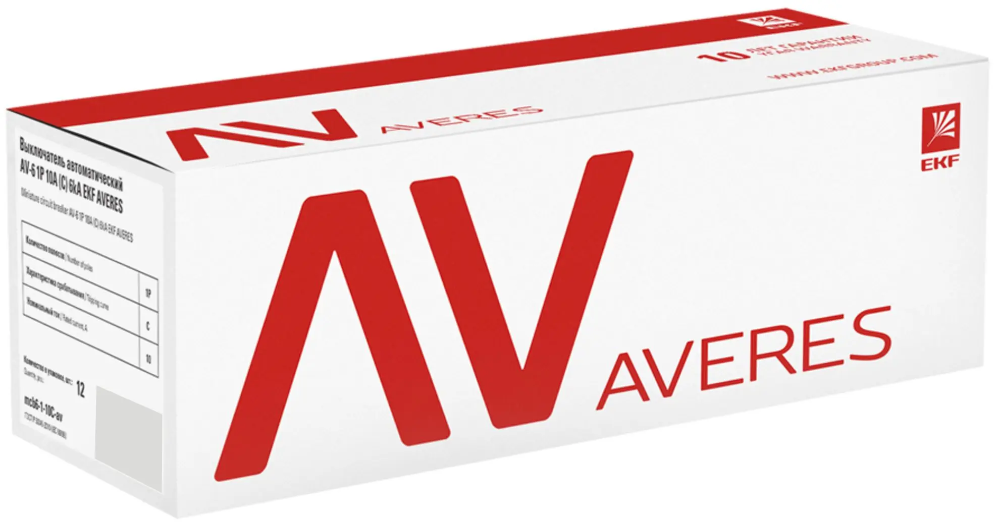 Автоматический выключатель EKF Averes AV-6 1P B20 А 6 кА mcb6-1-20B-av - 3