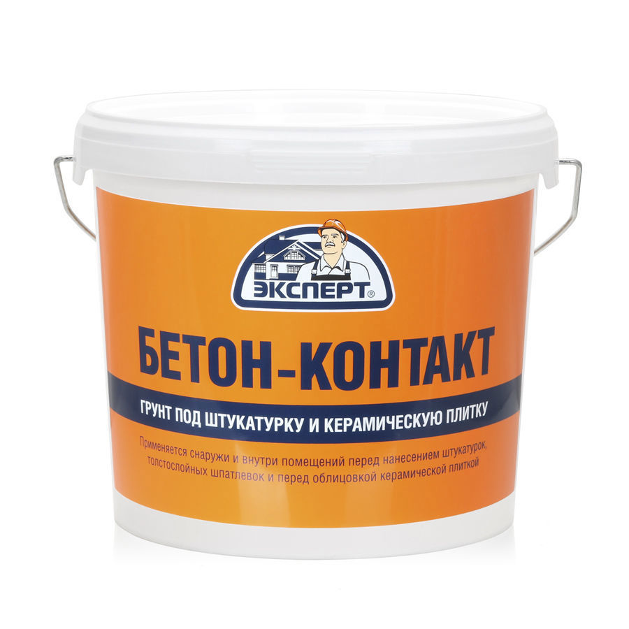 Изображение товара Акриловый грунт ЭКСПЕРТ "Бетон-контакт" 6 кг для гладких поверхностей