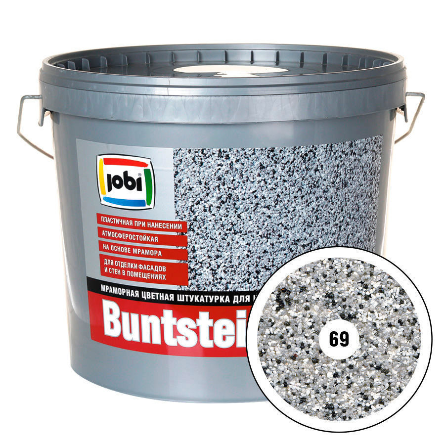 Изображение товара Мраморная штукатурка JOBI BuntsteinPutz Готовый № 69 14977 20 кг Изображение товара Мраморная штукатурка JOBI BuntsteinPutz Готовый № 69 14977 20 кг
