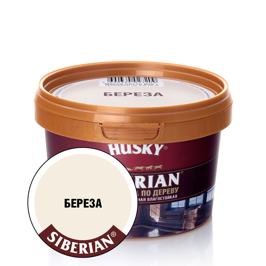 Изображение товара Шпатлевка по дереву HUSKY Siberian 26530 Готовый Береза 0.8 кг Изображение товара Шпатлевка по дереву HUSKY Siberian 26530 Готовый Береза 0.8 кг