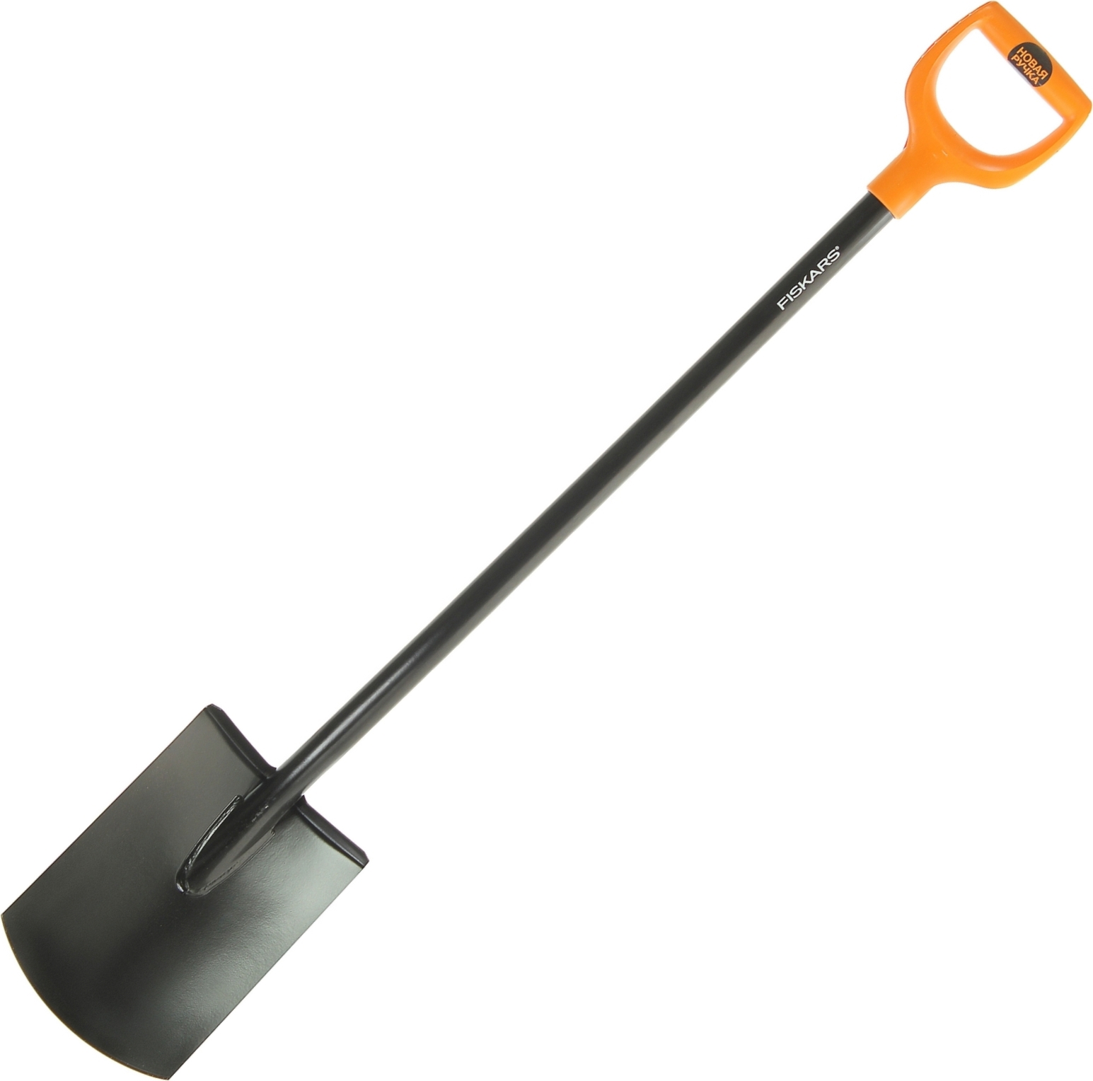 Изображение товара Лопата штыковая Fiskars SolidTM 116 см из стали с черенком Изображение товара Лопата штыковая Fiskars SolidTM 116 см из стали с черенком