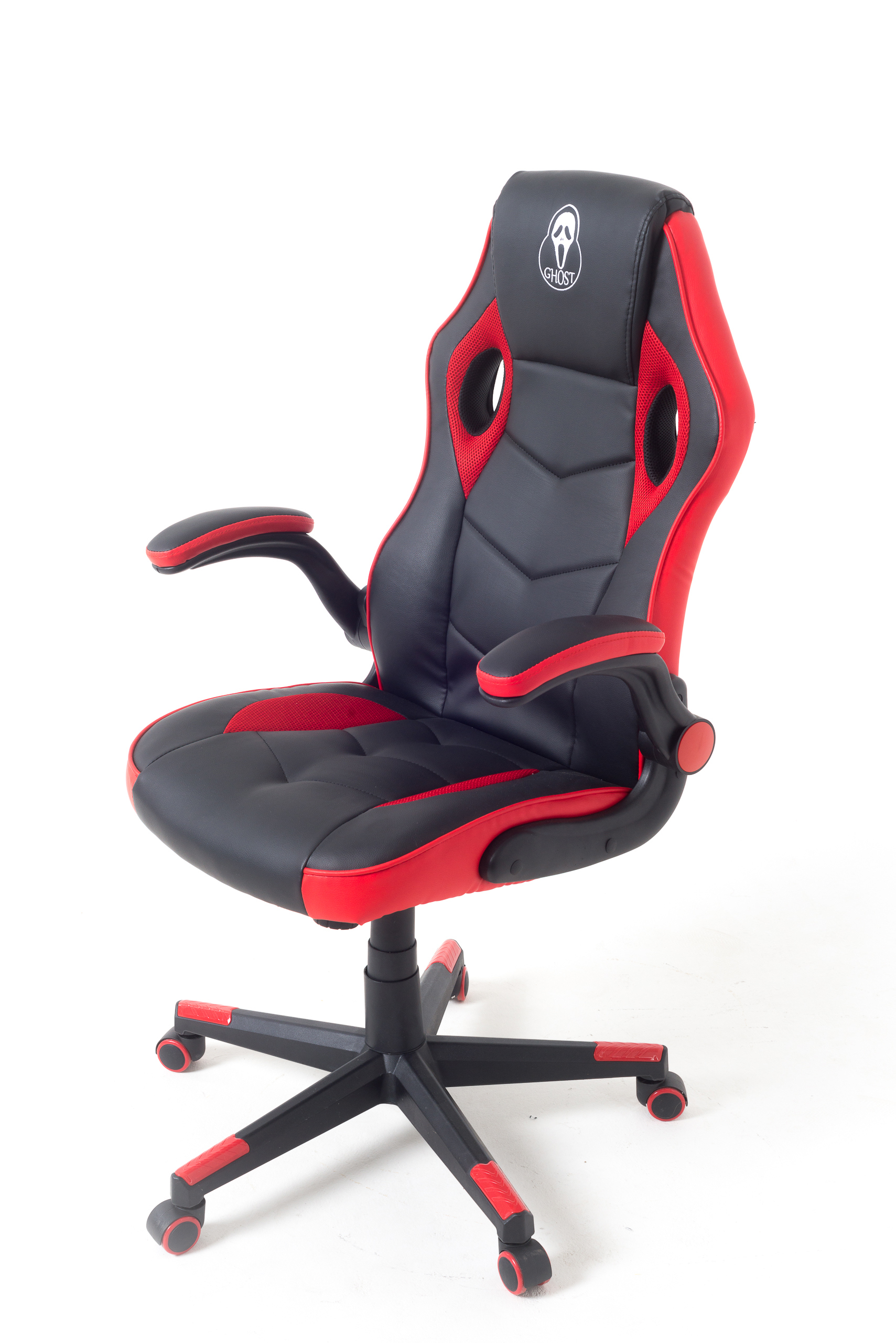 Изображение товара Кресло Vinotti экокожа цвет черный/красный gx-09-05