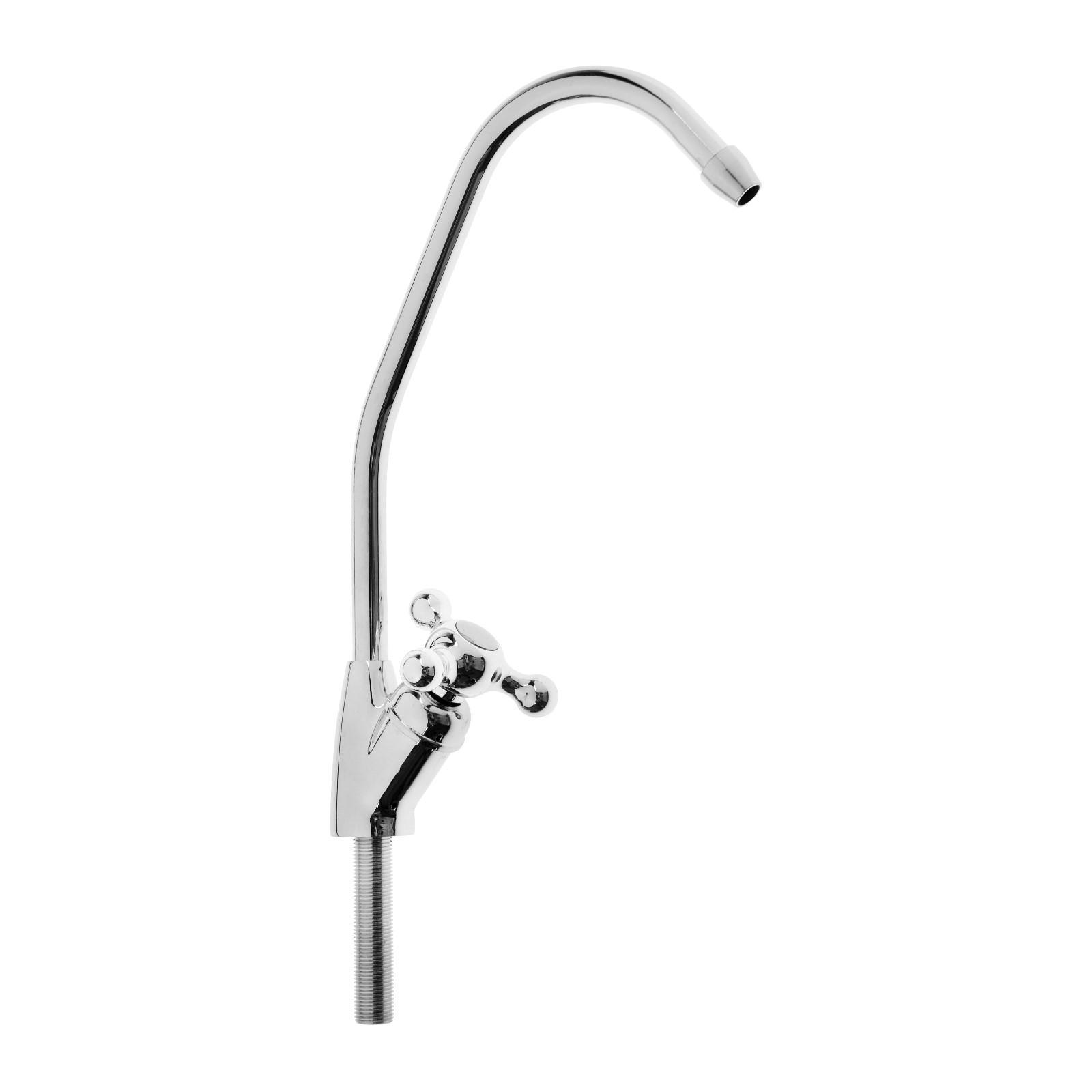 Изображение товара Кран для всех видов бытовых фильтров Zein К-03 латунь/нержавеющая сталь