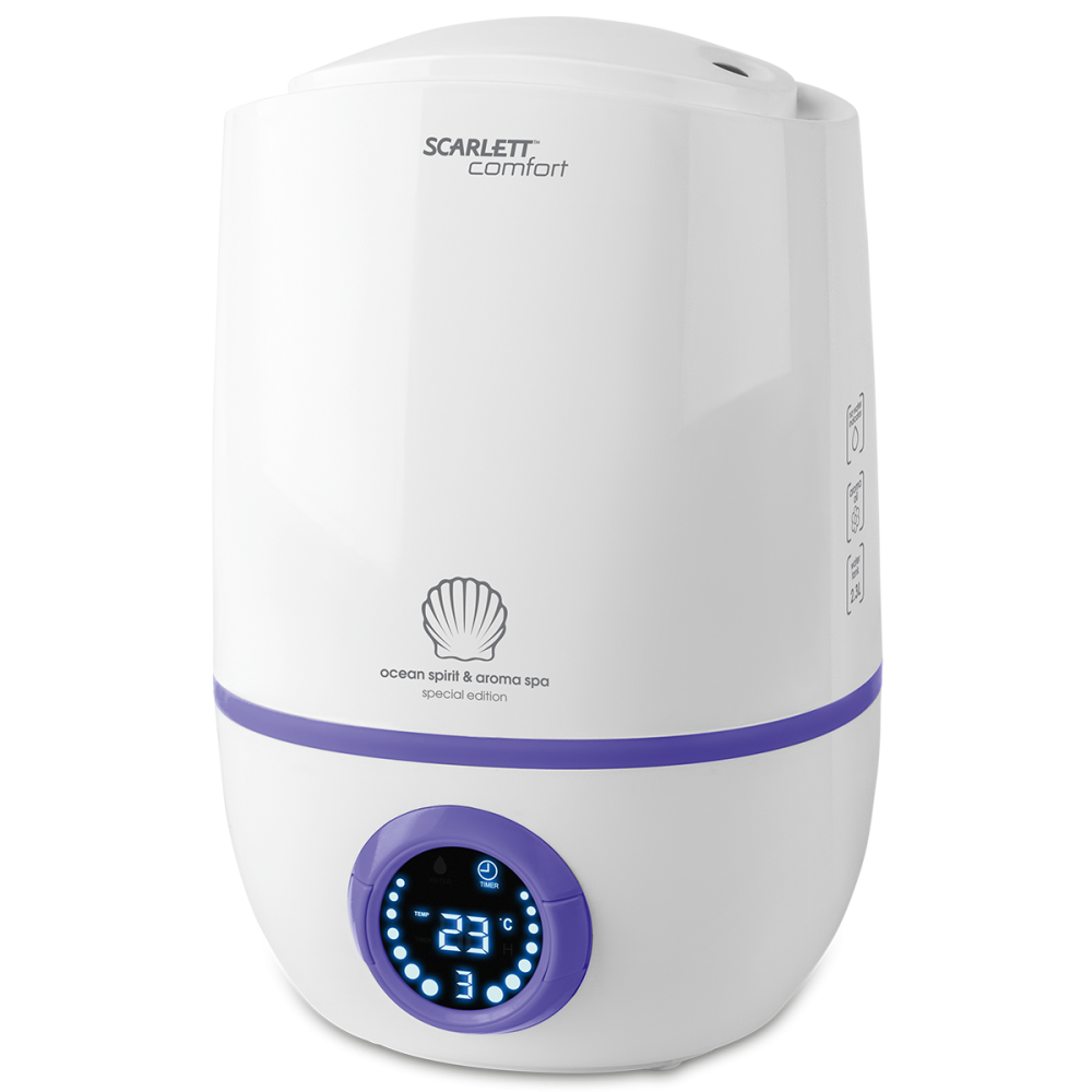 Изображение товара Ультразвуковой увлажнитель воздуха Scarlett SC-AH986E06 белый 30 м²