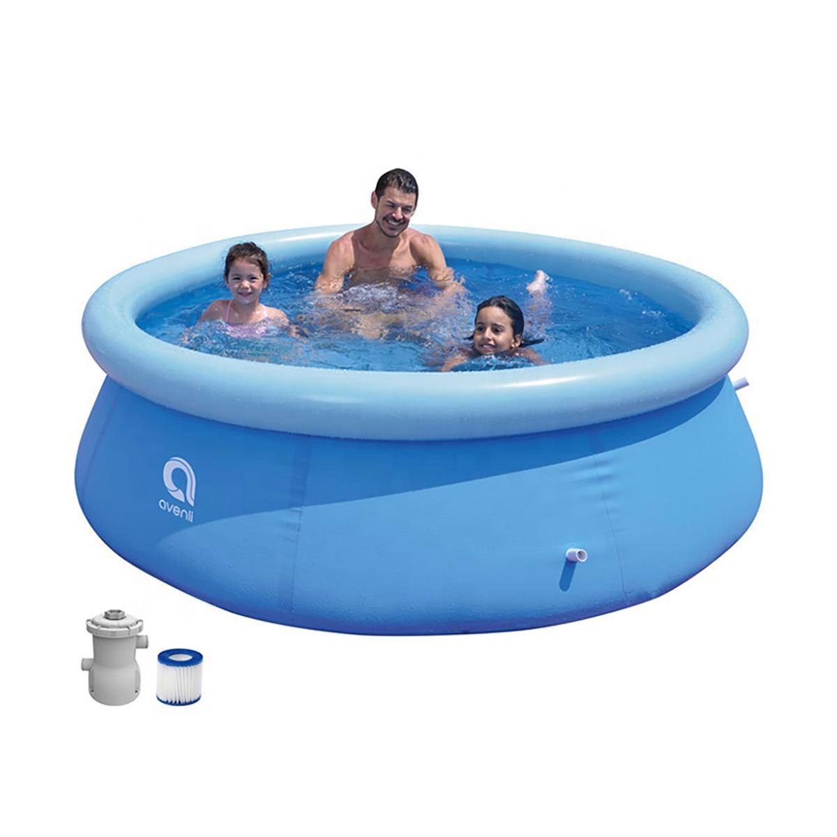 Изображение товара Бассейн надувной Avenli 230465 с надувным бортом 2.11x2.23 м ПВХ 2074 л бежевый