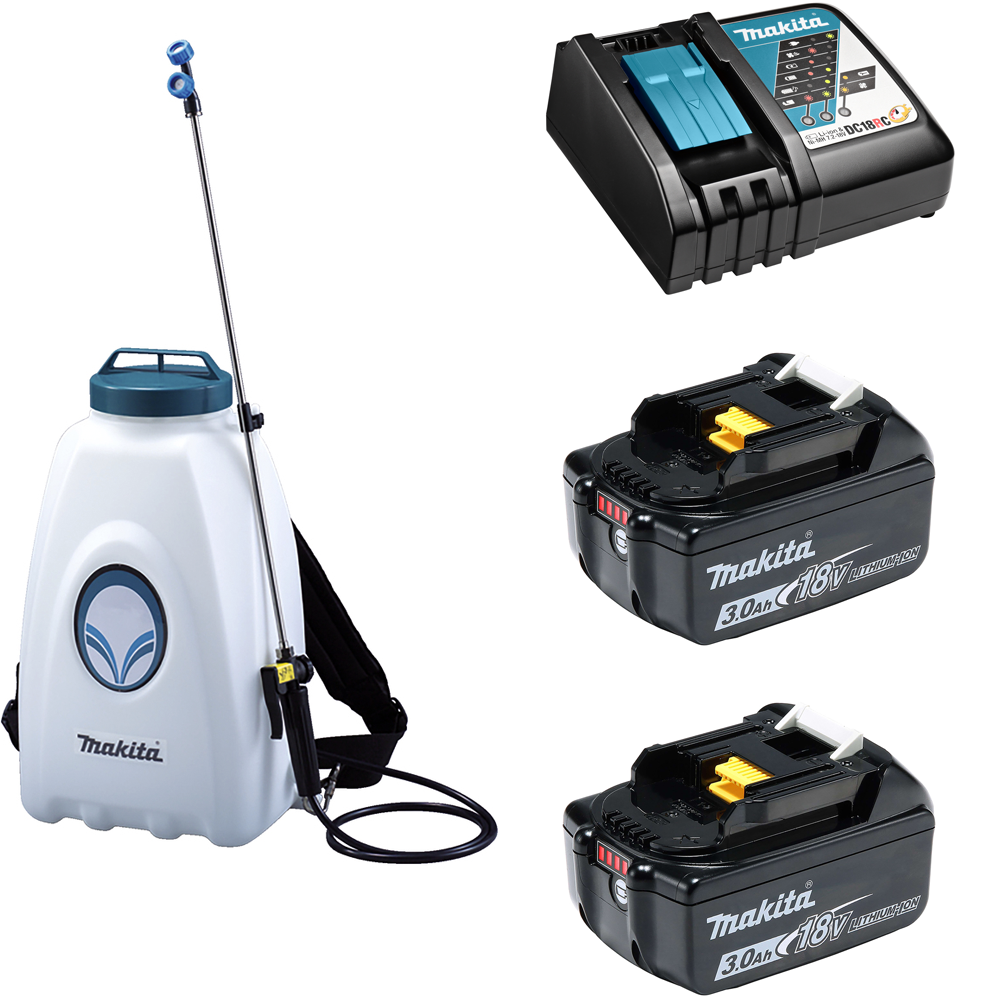 Изображение товара Опрыскиватель аккумуляторный Makita DVF154RF2 LXT 18 В 15 л белый