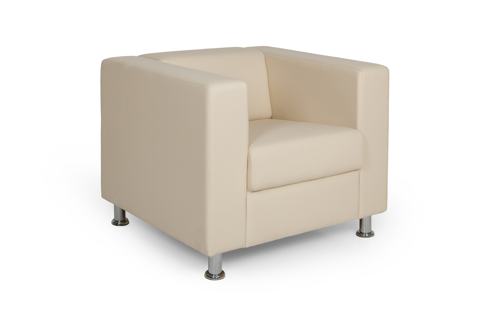 Изображение товара Кресло Euroforma Аполло Металл белый/кремовый P2 Euroline 907