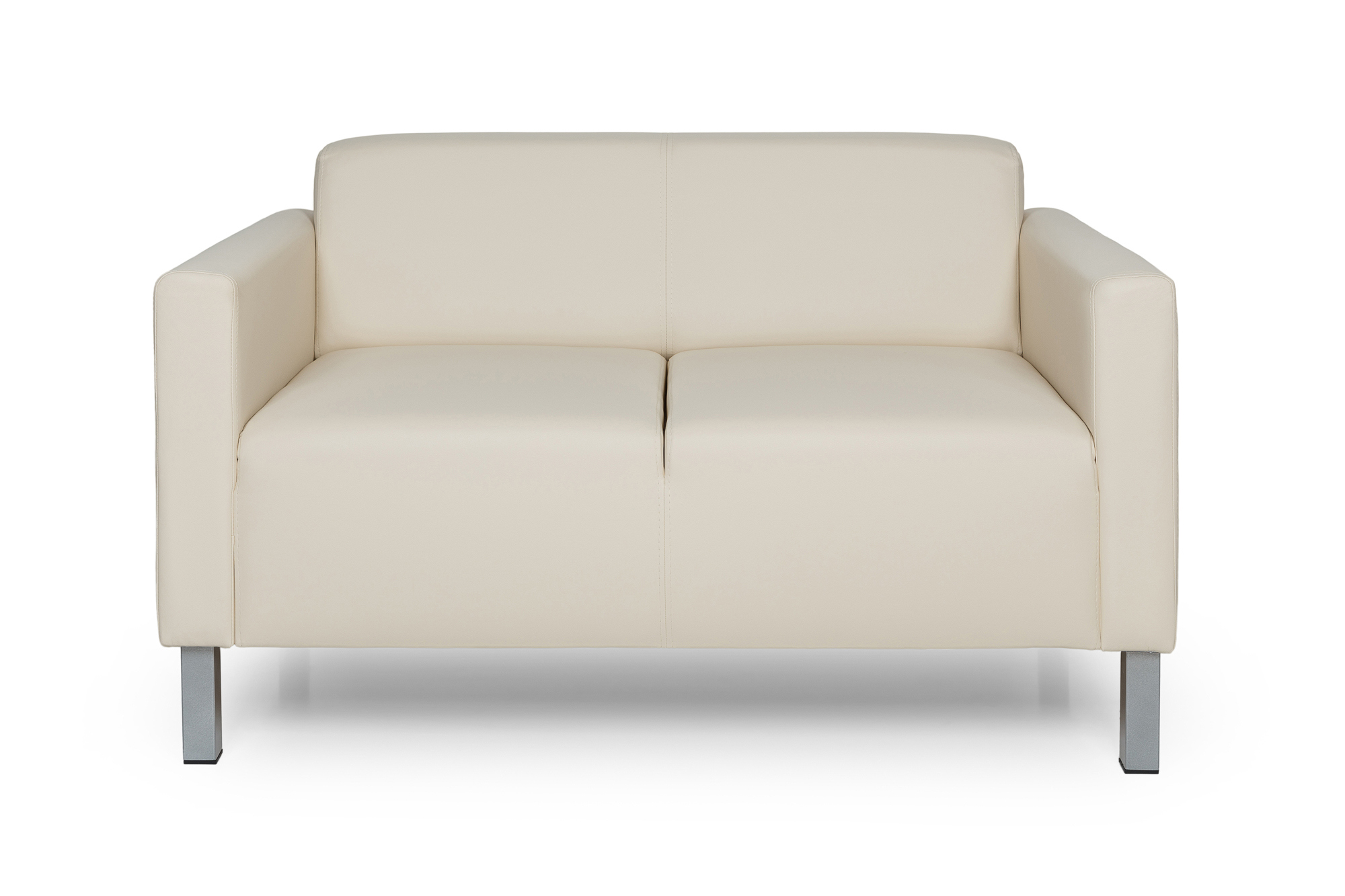 Изображение товара Диван прямой Euroforma Евро 122x70x77 см из искусственной кожи для современного интерьера