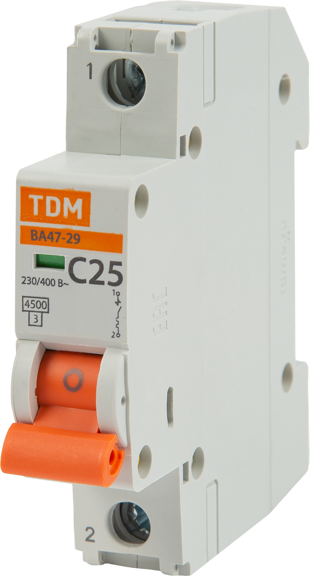 Автоматический выключатель TDM Electric ВА47-29 1P C25 А 4.5 кА SQ0206-0076